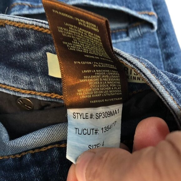 Kut From The Kloth Women's Jeans Size 4 High Rise Toothpick Skinny Blue Denim - Picture 9 of 11